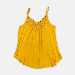 Xhilaration Flowy Tank Top with crocheted straps